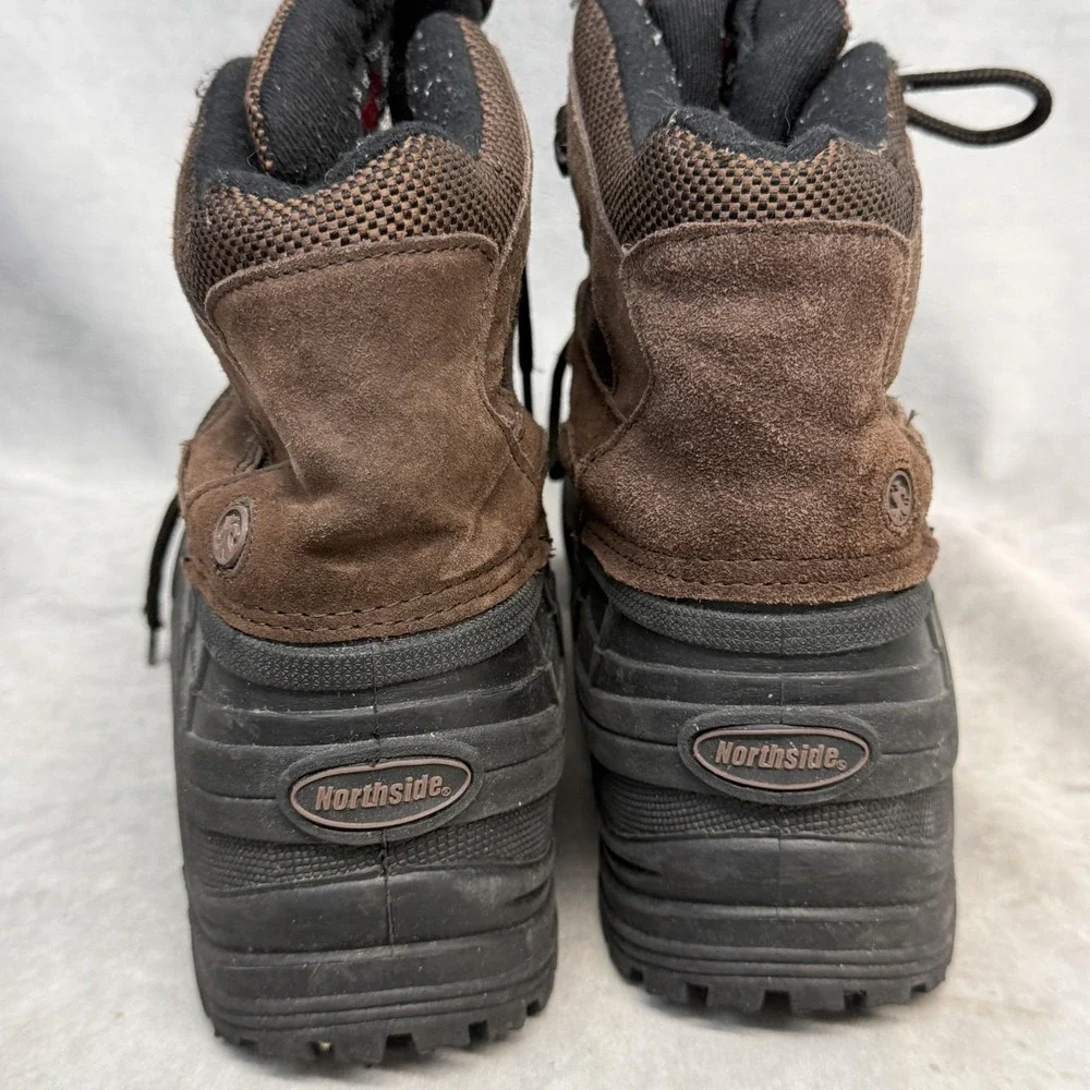 Northside‎ Snow Boots Mens Size 10 Brown Leather Thermolite Insulated Winter